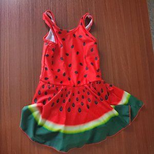 Toddler Girls Watermelon One Piece Swimsuit Swimdress